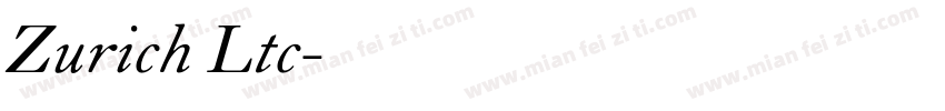 Zurich Ltc字体转换